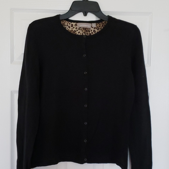 croft & barrow Sweaters - Croft & Barrow Black Cotton Sweater